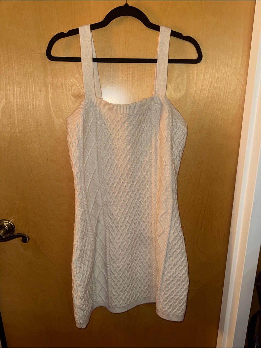 H&M Two-Piece Cream Cable-Knit Mini Dress - Picture 3 of 5